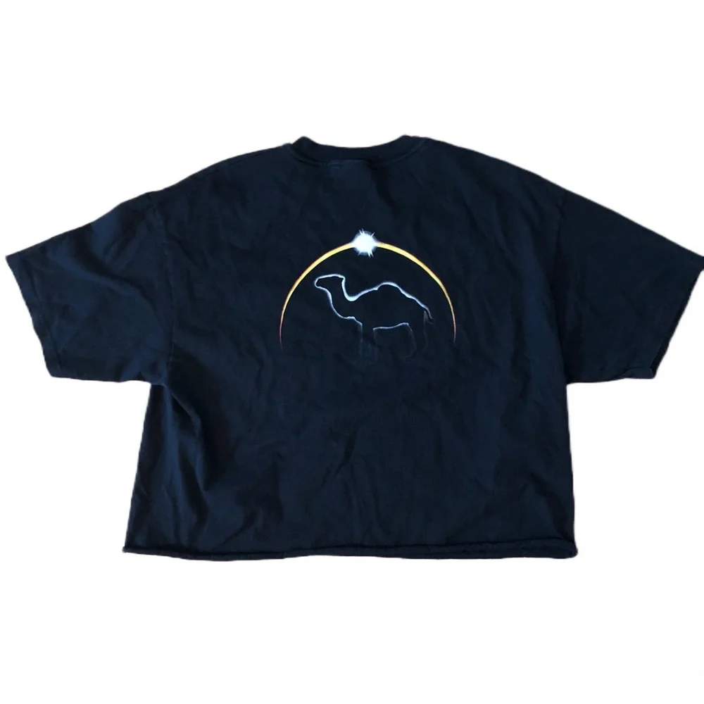 Vintage Cropped camel pocket T-shirt - Picture 2 of 5